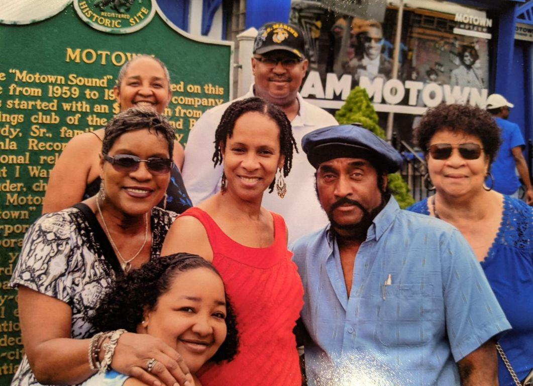 Stephanie, Kenny Jr., Cynthia, Charlotte, Mack, Linda and Renee @ Motown Museum in Detroit, MI